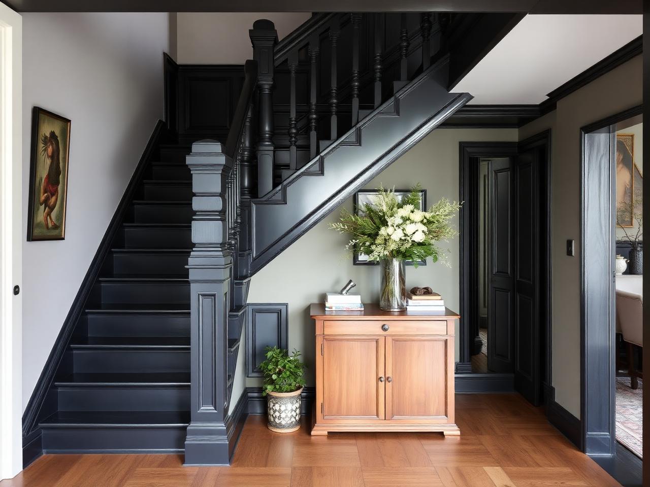 Escalier anthracite