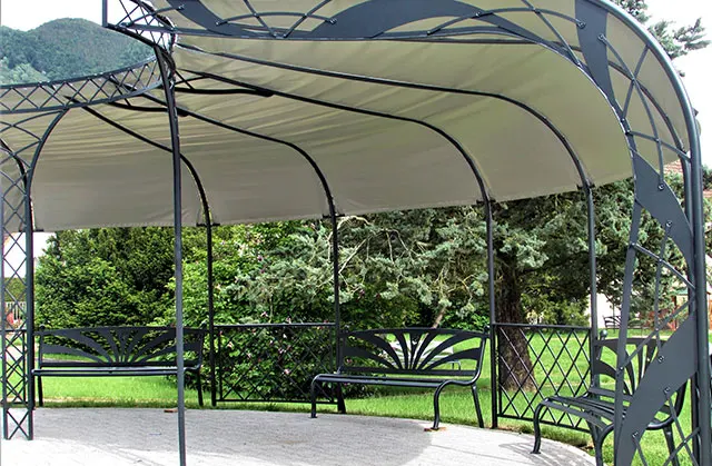 Pergola métallique anthracite